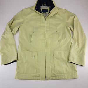 Mackintosh Sz Medium | Lime Green Navy Blue‎ Rain Coat Lightweight Spring Jacket